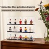 Pack of 12 Mini Figure Display Cabinets, Acrylic Display Case