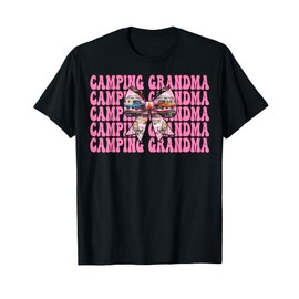 Camping Grandma RV Camping Camper Motorhome Nana Coquette T-Shirt