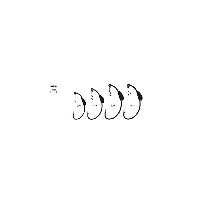 RYUGI HHP088 Heavy Weighted Pierce Hook #5/0 1/8oz. Fishing Hook