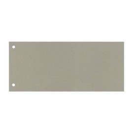 Q Connect Lever Arch KF00513 Dividers, Colour Index Flags Universal Index Strips 10.5 x 24 cm Pack of 100 Grey