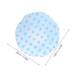 Ipetboom 8pcs Shower Cap Reusable Eva Hair Protection Bonnet with Elastic Band for Kitchen Spa Travel and Gym Use Dotted and Floral Designs for Men Women