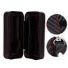 Portable 2Slots Carbon Fiber Leather Watch Storage Box Case Wristwatch