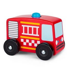 Tobar 37878 Wooden Sound & Play FIRE Engine Truck, Assorted Designs and Colours