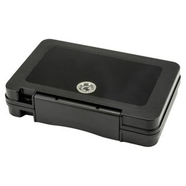 Passatore Black Acrylic Travel Humidor with Hygrometer for 5 Cigars