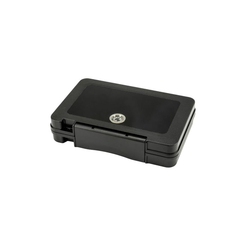 Passatore Black Acrylic Travel Humidor with Hygrometer for 5 Cigars