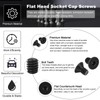 PATIKIL 5/16-18 x 1/2" Flat Head Socket Cap Screws, 10