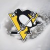 PITTSBURGH PENGUINS EMBROIDERED IRON ON PATCH APPROX. 2.75” X 3.00” FREE SHIP