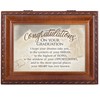 Congratulations On Graduation Woodgrain Keepsake Music Box Plays Pomp and