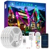 Cedarine 105FT Continuous RGB+IC Outdoor Led Strip Lights Waterproof with