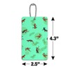 Fire Belly Newts Swimming Pattern Luggage Card Suitcase Carry-On ID