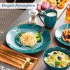 LOVECASA Porcelain Dinnerware Sets for 4, 16 PCS Plates and