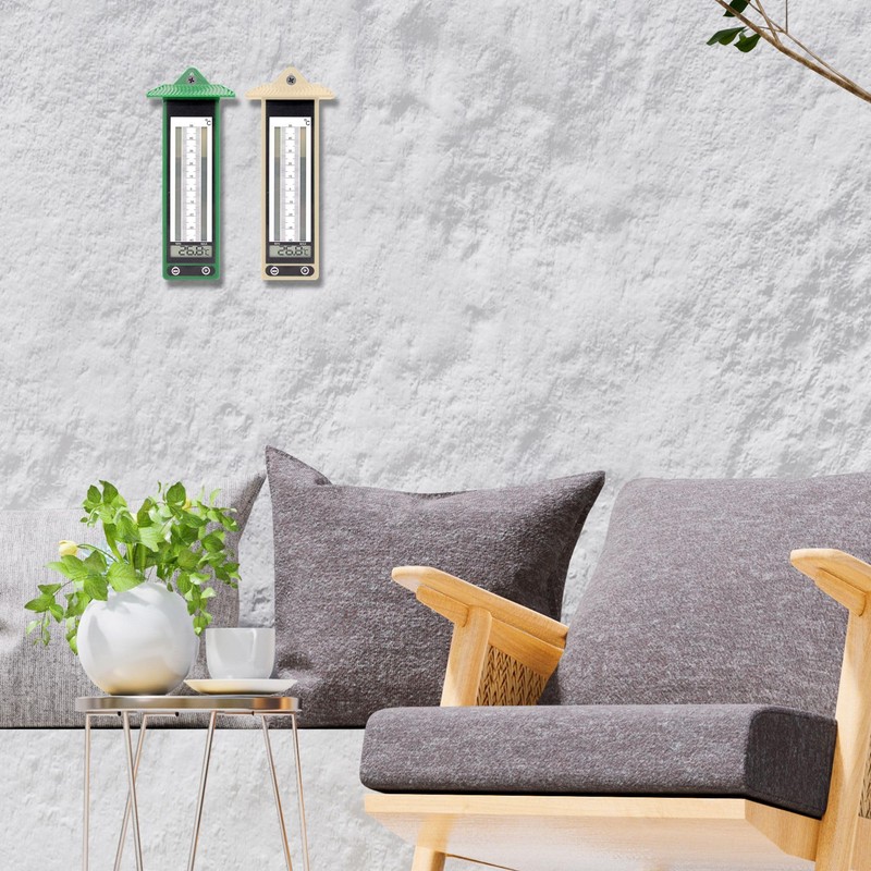 Captelec Set of 2 Mini Maxi Thermometers with Digital Display