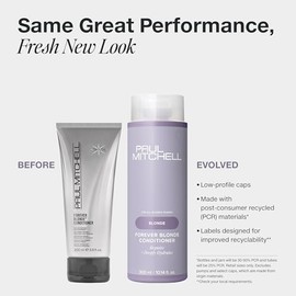 Paul Mitchell Forever Blonde Acondicionador, Repara + Hidrata Profundamente, Ideal Para Cabello Decolorado o Aclarado, 710 ml