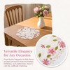 2Pack Round Lace Doilies Tablecloth,flower Embroidered Placemats