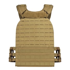 Amstaff Tactical Weighted Vest - Adjustable Weight Vests for Men & Women - Versatile Wearable Weighted Vest for WODs, Workout, Strength and Endurance Training, Running, (Single Vest)