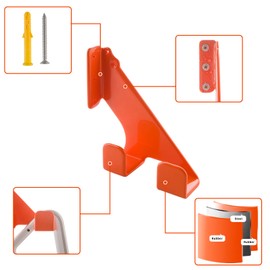 JUXINYID Heavy-Duty Chainsaw Holder, Chainsaw Hanger Wall Mount for Garage Organization and Storage