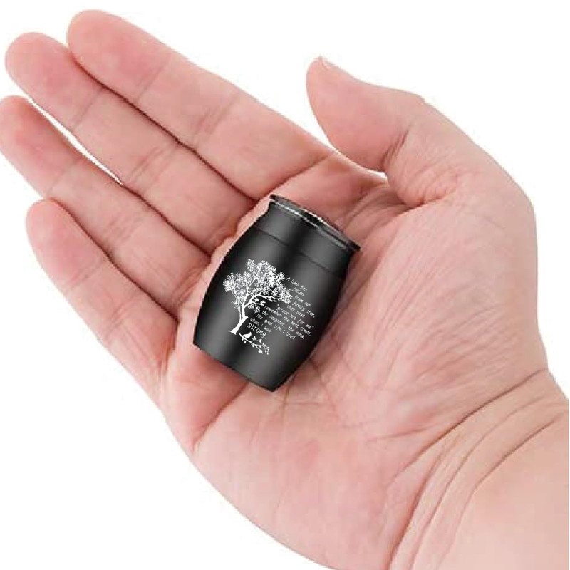 CREATCABIN Small Keepsake Urns Mini Cremation Urn for Human Ashes