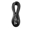 Cable De Corriente Alimentación 5m Cobre Color Negro Negro