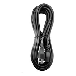 Cable De Corriente Alimentación 5m Cobre Color Negro Negro