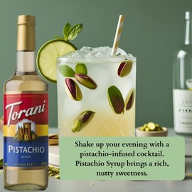 Coffee Syrup Variety Pack -Pistachio & White Chocolate Syrup for Coffee with 2 Jimoco Syrup Pump Dispenser Compatible with 25.4 Ounces Syrup Bottle for Pistachio & White Chocolate Flavored