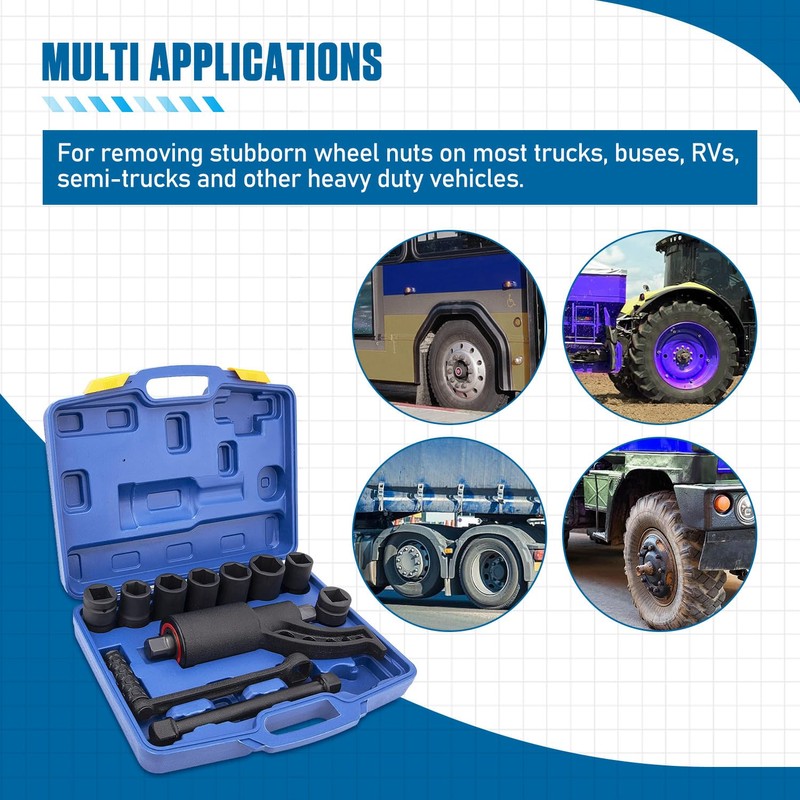 Heavy Duty Torque Multiplier Wrench Set - 1:64 Torque Wrench