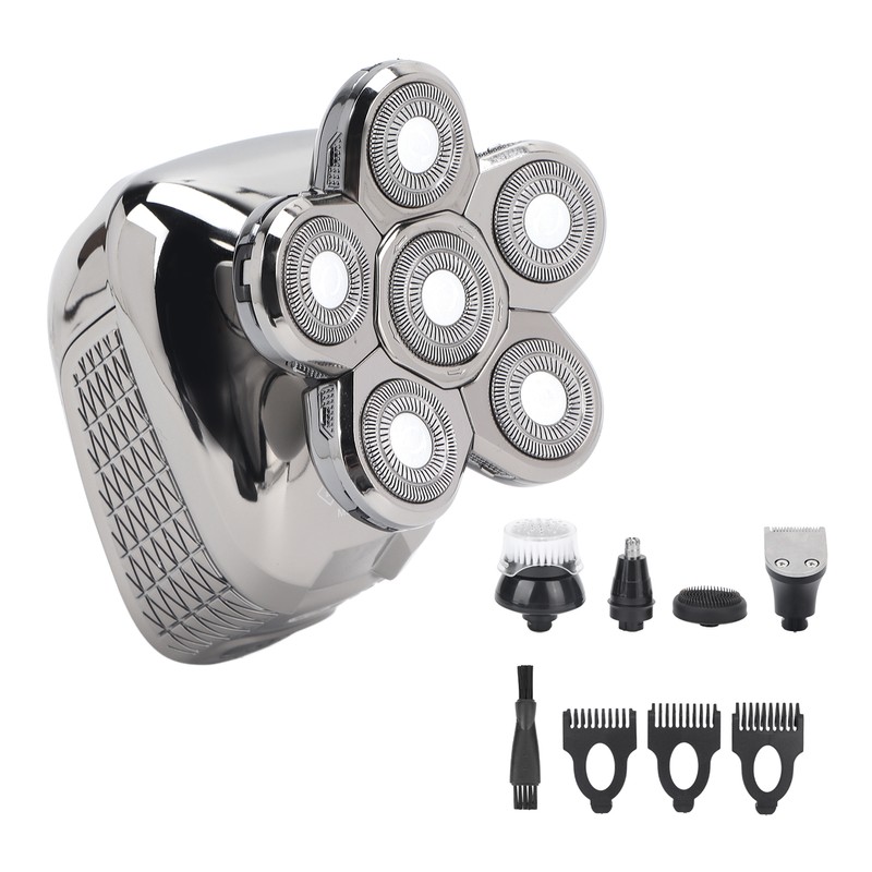 6D Electric Razor 5 in 1 Multifunctional Men Rechargeable Bald