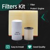 Riyhch Filter Kit 68001914AB,Compatible With Ram Cummins 5.9L 2003-2009,Fuel Filters+Air