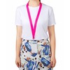 CANWELUX 12 Pack Neon Hot Pink Lanyard for ID Badges,Lanyard