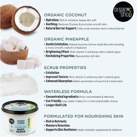 ORGANIC SHOP EXFOLIANTE CORPORAL HIDRATANTE DE COCO Y AZUCAR 250ML