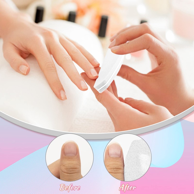 Pack of 20 Buffer for Nails White, Nail Buffer Blocks