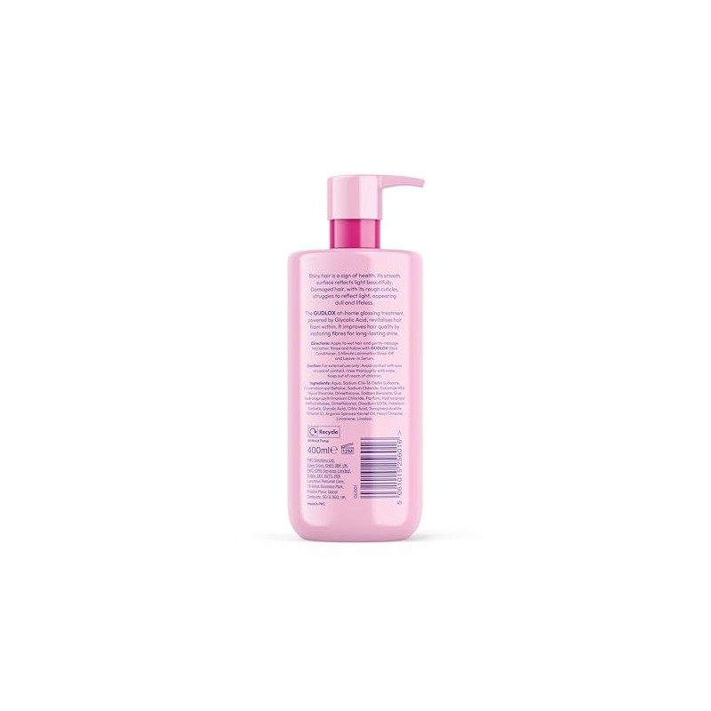 GUDLOX Gloss Glycolic Acid Shampoo, Sulphate-Free, Perfect For Dull Hair,