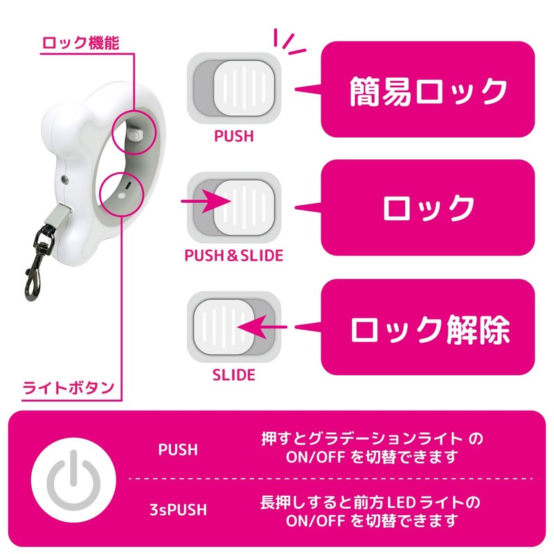 DOGPET Dog Leash Extendable Leash Long Leash for Small Dogs,