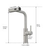 Modern Single Handle 360° Swivel Stainless Steel Waterfall Kitchen Faucet