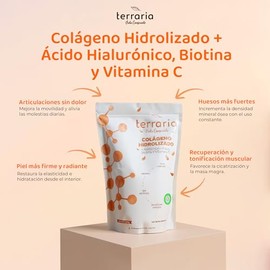 Colgeno Hidrolizado Puro con cido Hialurnico y Magnesio en Polvo  Collagen  Collgeno Premium para Piel, Huesos y Articulaciones                       