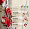 BOZZYS Lockout Tagout Locks 6-Pack｜OSHA Purple Loto Locks Keyed Different｜2