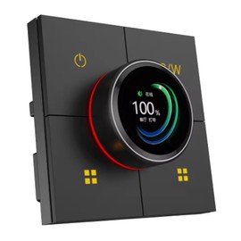 Peakloong Smart Home Automation Black X3-Dimming TuYa Intelligent Switch for Multifunctional Panel