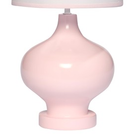 Lambs & Ivy Coquette Floral Aesthetic Pink Bows Lamp with Shade