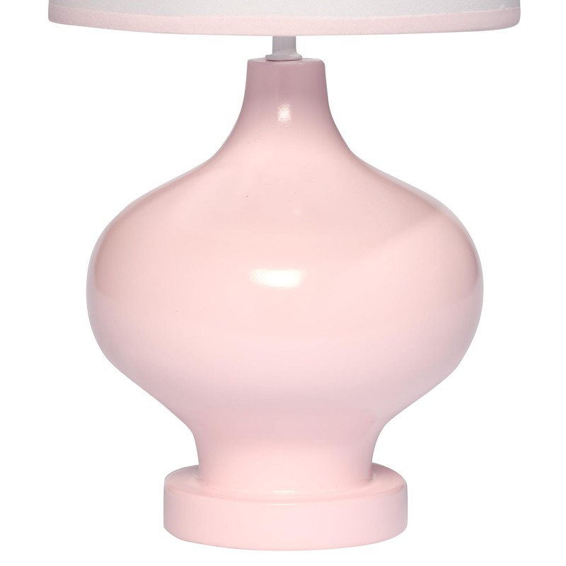 Lambs & Ivy Coquette Floral Aesthetic Pink Bows Lamp with