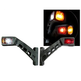 Riloer Side Markers 2X 12V Led Bending For Side Markers For Cars, Trucks, Trailers And Trucks