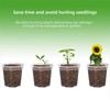 BEIUEN Seedling Pots 20 Sets,Clear Nursery Pots with Drainage,4 Inch