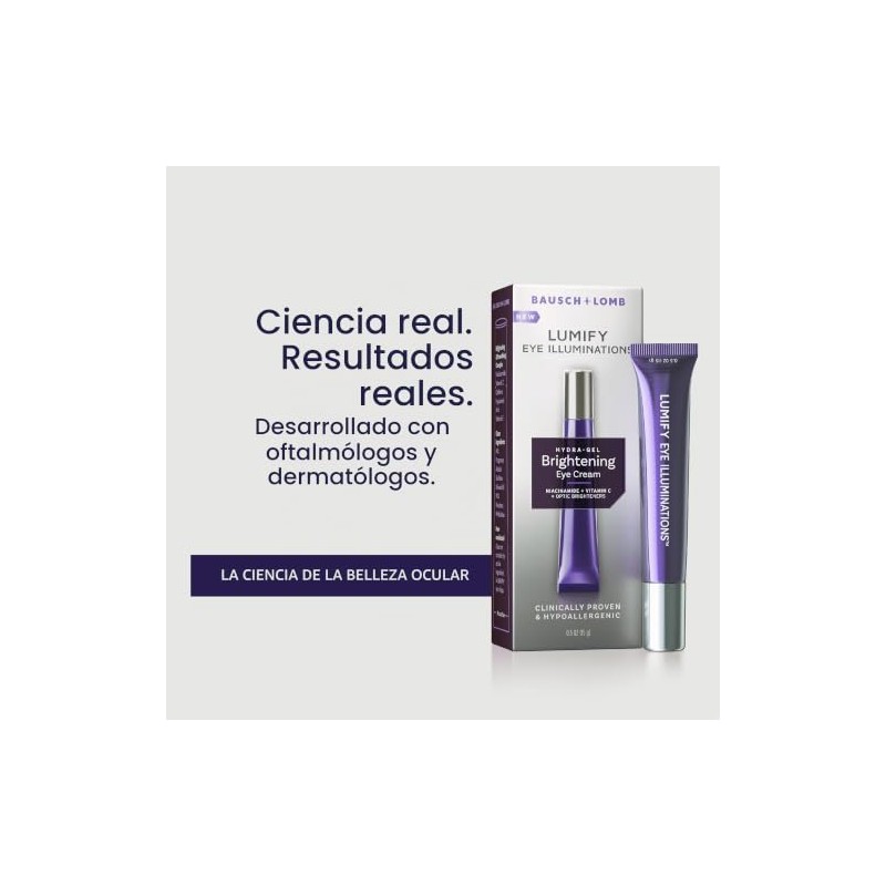 LUMIFY Eye Illuminations Hydra-Gel Crema iluminadora para ojos, piel de
