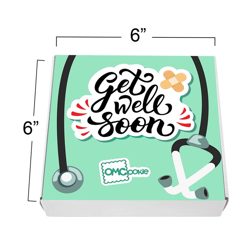 Get Well Soon Gift Cookies Basket Box 4 PACK For