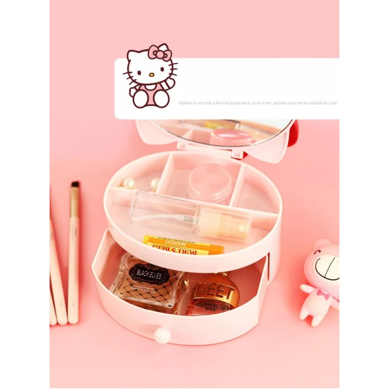 K&H Joyero Con Espejo Kitty 3d Alhajero Estuche Regalos Niña