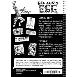 SPY PAPERS Operation E.G.G Mystery Puzzle Game - Include your own Scavenger Hunt - Personalisable