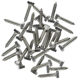 The Hillman Group 832032 5/16 x 1-1/2-Inch Stainless Steel Hex Lag Screw, 50-Pack