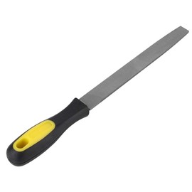 Aqur2020 8in Flat Mill File Smooth Blade with Handle Edge Ergonomically Designed Handle File for Use On All Metal Materials Including Steel