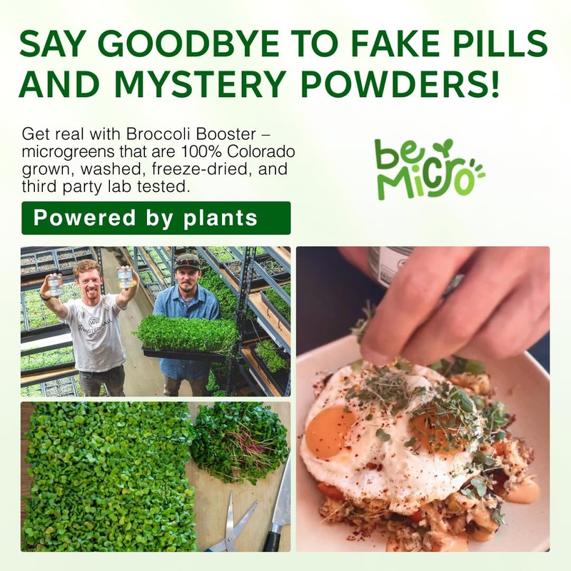 Whole Food Microgreens - US Grown, Small Batch, Nutritional Booster