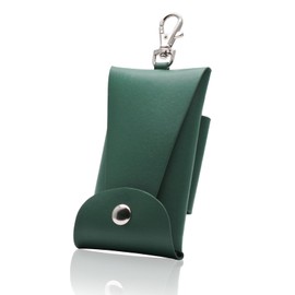 KNUTE School Bag Key Case with Reel for Elementary School Students Boys Girls Kids with Hook Belt Fixing Inconspicuous Men's Women's Key Smart Key Colorful Anti-Theft, green (dark green)