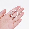 DOETYD 10pcs 25mm Key Ring Hoop,Metal Key Rings Metal Flat
