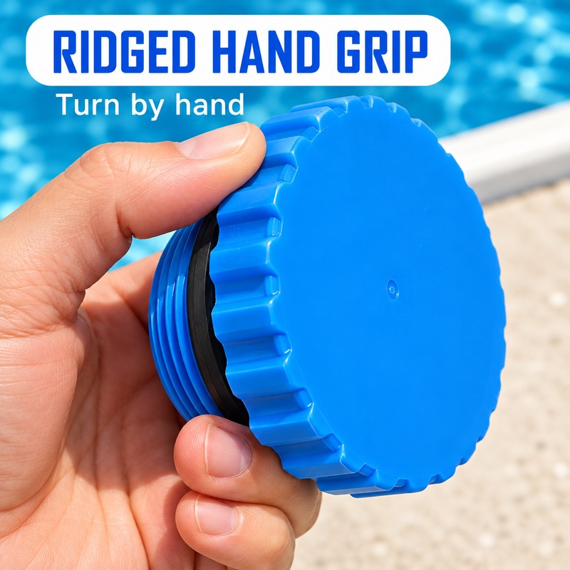 2 Pack Above Ground Pool Inlet Winter Plugs with Sealing